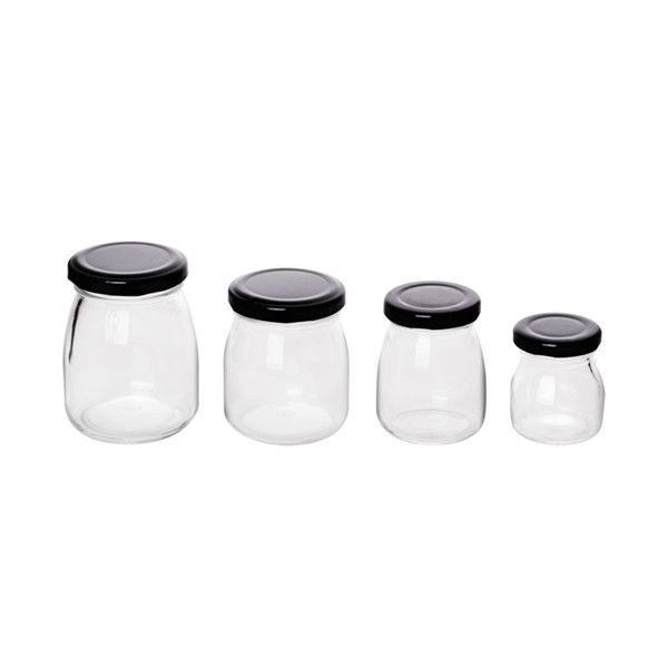 Wholesale 200ml Glass spice jar with twist metal lid for