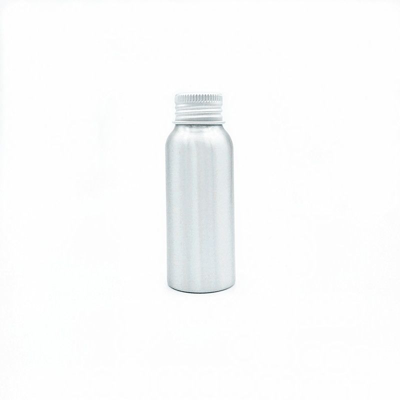 250ml Round Aluminum Bottles With Matte Silver Metal/Aluminu