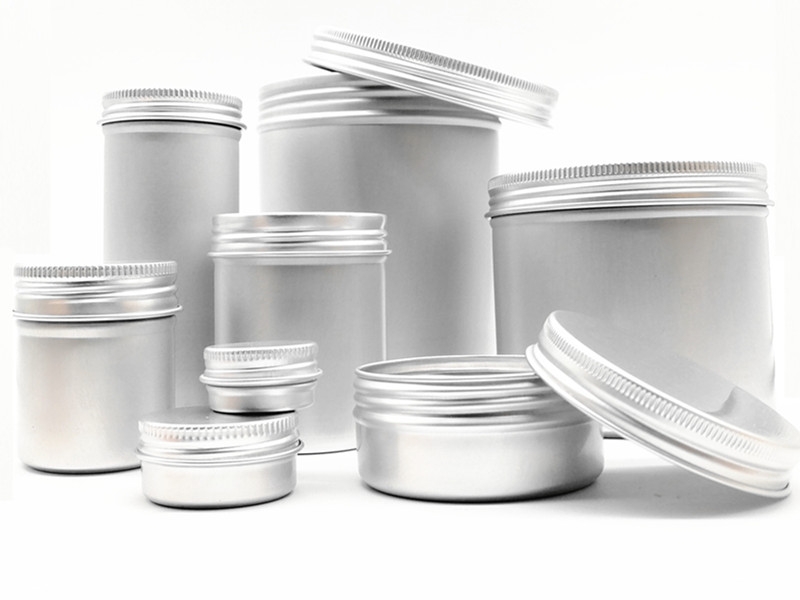 metal tins with lids 100 Round Tin Metal Round metal storage tin Clear  Container